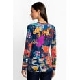 thumbnail image 4 of Johnny Was Janie Favorite Long Crewneck Tee Floral Shirt Mcdreamer Top Blue New, 4 of 4