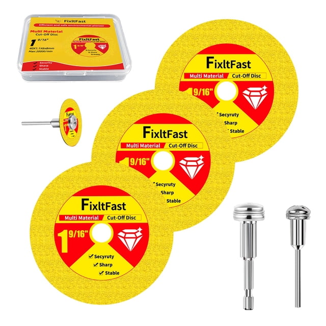 Disco de Corte FixltFast 40 mm Diamante Multi-Material Paquete de 3