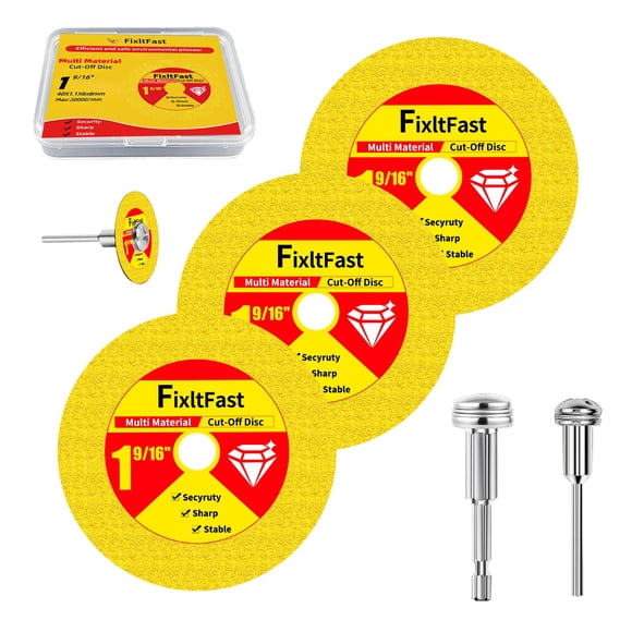 Disco de Corte FixltFast 40 mm Diamante Multi-Material Paquete de 3