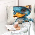 thumbnail image 4 of Fuzoiu Cute Sunflower Blue Duck Print Pillow Case with Hidden Zipper,Pillow Covers,Soft and Comfortable Pillowcase-16"x24", 4 of 6