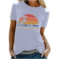 thumbnail image 2 of Mingw Womens Tops Beach Tops Short Sleeve T Shirt for Women 2025 Country Graphic Tee Vintage Summer Blouses, 2 of 5