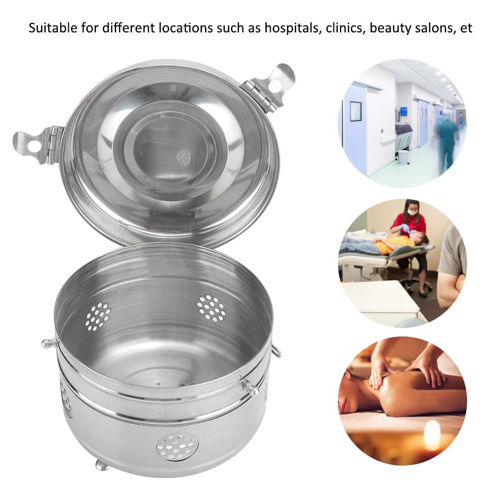 YLSHRF AntiIodine Bottle,Stainless Steel Medicine Ointment Jar Anti