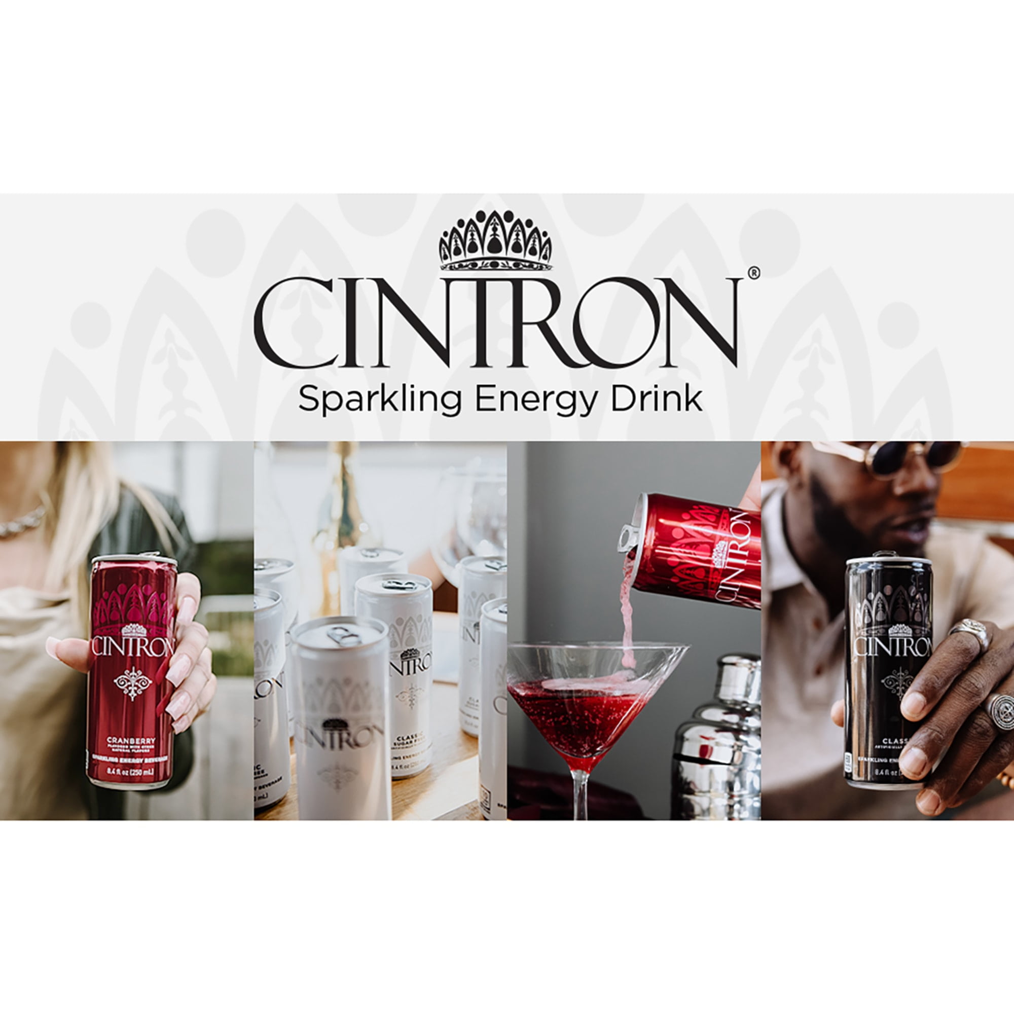 Cintron Sparkling Energy Drink Classic 6PK-Fashion & Function plus Socially Responsible, Great Taste, Healthy Alternative W/ Less Calories, Sugar & Caffeine Levels BUT Delivers Long-lasting Energy