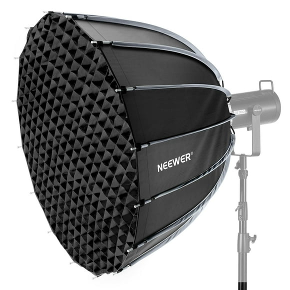 NEEWER 47"/120cm Parabolic Softbox Bowens Mount, Quick Setup with Diffusers/Grid/Bag for Video Continuous Lighting CB60 CB200B MS60 MS150B Q4 Compatible with G