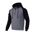 thumbnail image 6 of GrmtClth Men's Soft Long Sleeve Quarter Zip Hoodie Contrast Zipper Casual Pullover Lightweight Sweatshirt for All Season Daily Outdoor Wear 2XL, 6 of 8