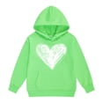 thumbnail image 2 of Mercatoo Girls Oversized Heart Hoodies Fall Winter Trendy Pullover Hoodie Pocket Personalized Graphic 𝐇ooded Sweatshirts, 2 of 5
