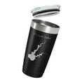 thumbnail image 3 of Folsom Lake Map Tumbler Travel Mug Insulated Laser Engraved Coffee Cup California 20 oz Black, 3 of 5