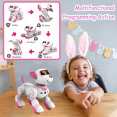 thumbnail image 3 of EASTIN Chien Robot Jouet Chien Robot pour Enfants avec Capteurs Tactiles Interactifs Animal Robot Chien Intelligent avec Mode de Programmation Chiot Robot Jouet Cadeau pour Enfants Garçons et Filles Parfait pour l'Âge des Enfants, 3 of 6