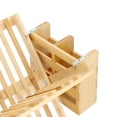 thumbnail image 4 of Elama 2-Tier Collapsible Kitchen Bamboo Drying Dish Rack with Utensil Holder, 4 of 4