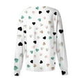 thumbnail image 4 of LHVUOA Valentines Day Scrub Shirts for Women Funny Love Heart Printed Working Jacket Nursing Uniform Shirts with Pockets, 4 of 4