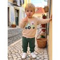 thumbnail image 5 of RUINIXCW Toddler Boy Fall Outfit Long Sleeve Crew Neck Pullover Sweatshirt and Pants, 5 of 7