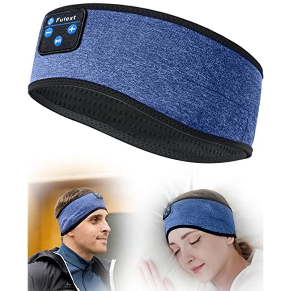 Fulext Sleep Headphones,Headband Headphones 10Hrs Bluetooth Headband with Cozy Earbuds Comfortable Sleeping Headphones for Side Sleepers, Sleep & Lounge Gift Idea for Women Men