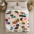 thumbnail image 5 of Playful Costumed Dachshunds autumn celebration, Playful Pet Portrait Pattern, Warm Flannel Blanket for Living Room and Reading Nook, Dog Lovers autumn celebration Gift, Pet Lover Home Decor, 5 of 9