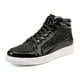 thumbnail image 1 of Botas de cuero de gran tamaño, zapatillas casuales personalizadas de cara brillante para hombre, botas altas de escenario vintage doradas, 1 of 6