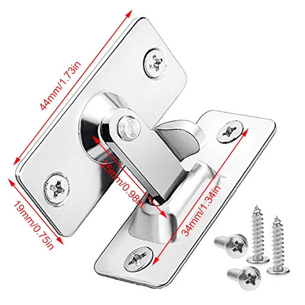 304 Stainless Steel Bolt Lock 90 Degree Latch Bolt Home Door Security