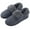 Dark Blue, variant on Mens Knit Bootie Slippers Comfy Casual Memory Foam Boot Slipper Indoor Outdoor House Shoes,Black, Size 12