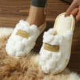 thumbnail image 6 of XIMIN Women's Fuzzy Slip-On Scuff Slippers Non Slip Plush Soft Comfy Memory Foam Non-slip Indoor House Shoes Cute Shoes Warm Cozy Lightweight Comfy Slippers, 6 of 8