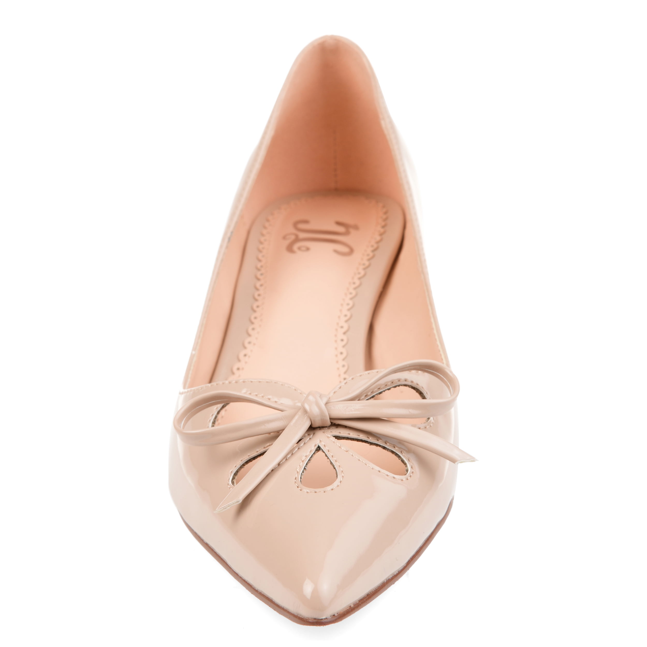 Journee Womens Lutana Pointed Toe Kitten Heel Pumps, Widths Available
