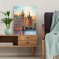 thumbnail image 5 of Hamburg Cityscape Watercolor Painting/Canvas Art， Suitable for Living Room， Bedroom， Office， Hotel Lobby， and Restaurant Decoration., 5 of 9