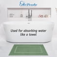 thumbnail image 6 of Cotton Paradise 100% Cotton Bath Mats for Bathroom Floor Set of 2 Pack, 20x34 Soft Absorbent Washable Quick Dry Tub Bathmat, Sage Green, 6 of 7