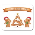 thumbnail image 1 of SIDONKU Brown Bake Christmas Gingerbread Man Cookies Bakery Products Biscuit Mousepad Mouse Pad Mouse Mat 9x10 inch, 1 of 1