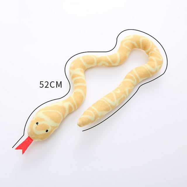 Snake Plush Teaser Cat Toys Bite-resistant Molar Interactive Catnip Chewing Playing Toy Cat Supplies