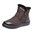 thumbnail image 1 of Botas cortas de algodón para mujeres de mediana edad y mayores, cálidas, de fondo suave, de algodón, impermeables, para nieve, tallas 35 a 43, 1 of 6