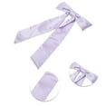thumbnail image 3 of Unique Bargains 1 Pc Satin Bow Ribbon Duckbill Hair Clips Hairdo Clip Purple, 3 of 5