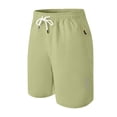 thumbnail image 4 of BUWTTER Men Shorts Casual Sports with Zipper Pockets Lightweight Woven Beach Walking Outdoor Activities Green Shorts M, 4 of 4