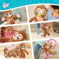 thumbnail image 2 of furReal Peanut The Playful Monkey Interactive Toy, 15-inch Realistic Plush, Kids Toys for Ages 4 Up, 2 of 7