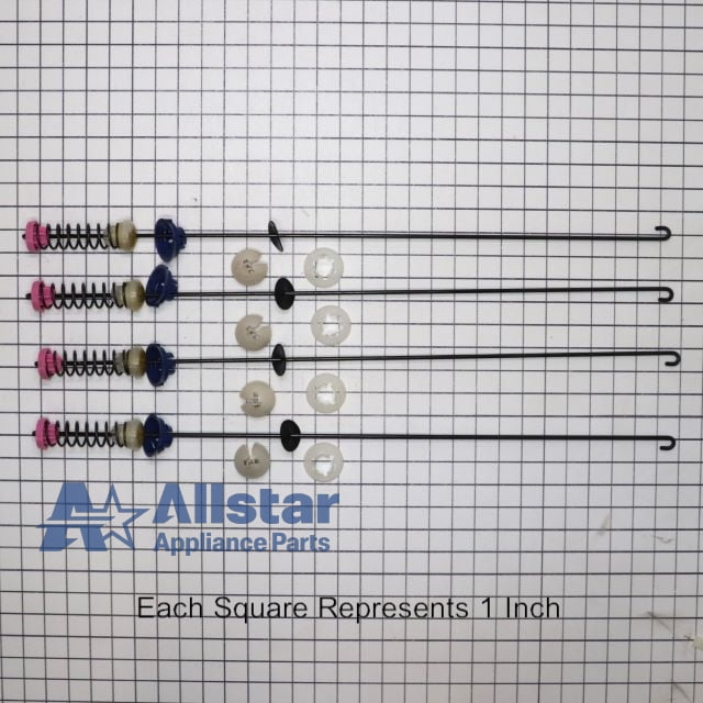 Whirlpool W10440786 Top Load Washer Suspension Rod Kit