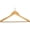 Natural w/ Bar, variant on Wooden Suit Hanger with Anti-Theft P-Nail Hook, Natural Finish with Chrome Hardware, Box of 50