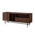 thumbnail image 1 of 60" Modern TV Console with Record Storage - Dark Walnut, 1 of 7