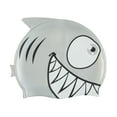 thumbnail image 4 of Sporti Junior Silicone Swim Cap - Cartoon Shark Design, Easy On/Off, Children's Size, 4 of 4