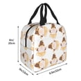 thumbnail image 4 of Kdxio Cute Bee Gnome Print Insulated Lunch Bag,Reusable Tote Lunch Box for Women Men,Leakproof Cooler Lunch Bags for Work Office Travel Picnic, 4 of 6