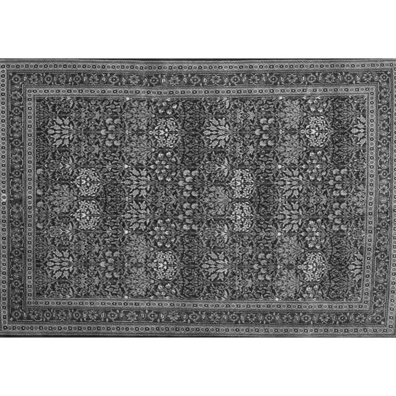 Ahgly Company Indoor Rectangle Persian Gray Traditional Area Rugs, 5' x 7'