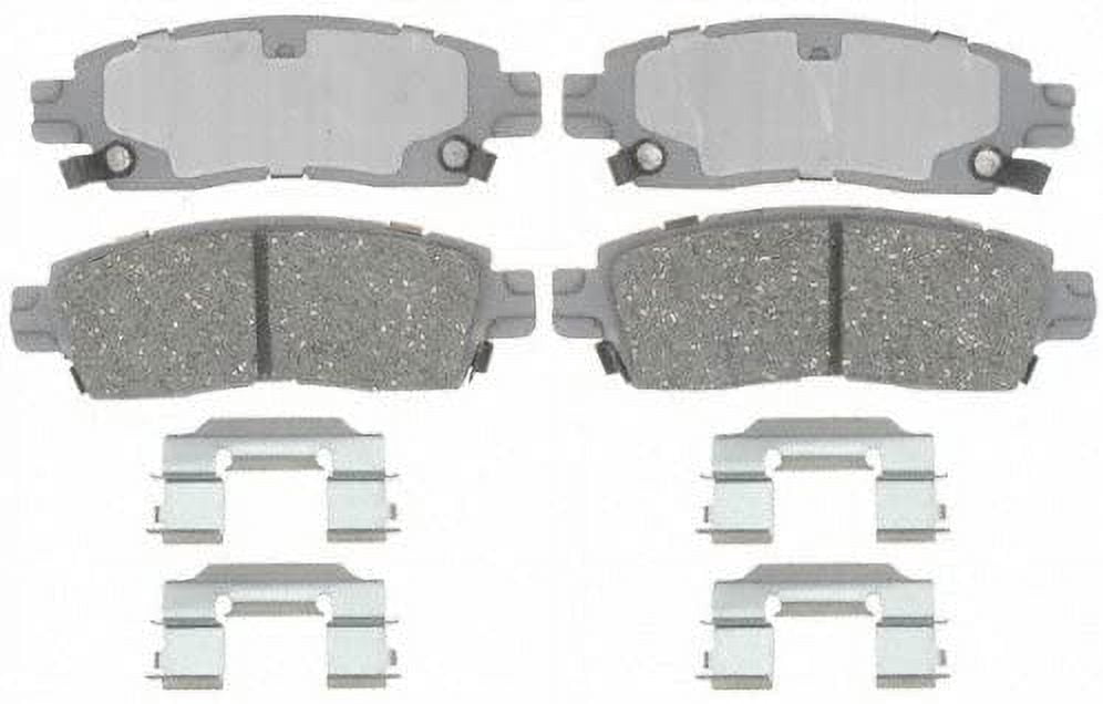 ACDelco Silver Ceramic Brake Pad Set, w/ Hardware Fits select: 2009-2017 CHEVROLET TRAVERSE, 2002-2009 CHEVROLET TRAILBLAZER