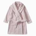thumbnail image 2 of Boys Girls Kids Flannel Bathrobe,Soft Hooded Sleep Robe with Waist Tie,Cozy Cartoon Pattern,for Boys Girls 3T 4T 5T 6T 7T 8T 9T,All-Season Loungewear Toddler Pajamas,Pink,Size 7-8T, 2 of 4