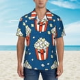 thumbnail image 5 of Cute Kids Pop Corn Men's 3d Print Casual Button Down Shirts, Novelty Hawaiian Short Sleeves Xl, 5 of 8