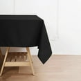 thumbnail image 5 of BalsaCircle 70 x 70 in Black Premium Polyester Square Tablecloth Party Events Reception Decorations Supplies, 5 of 8