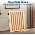 thumbnail image 5 of 24 In Hx60 In W Freestanding Wooden Dog Gate Foldable 3-Panel Pet Barrier Natural Wood, 5 of 5