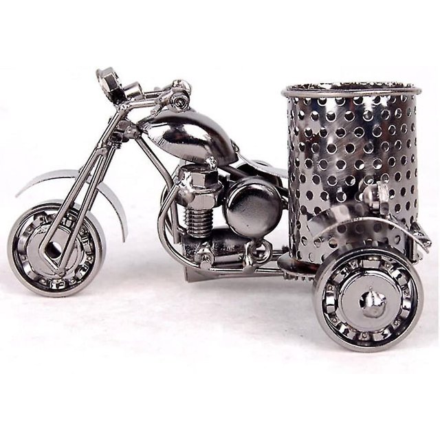 Accesorios de almacenamiento de escritorio JINMJMXG Portalápices de metal Harley