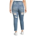 thumbnail image 3 of Dollhouse Womens Junior Plus Destructed Skinny, 3 of 5