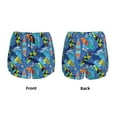 thumbnail image 6 of Goofa Hawaiian Style Printed Women 2 in 1 Running Shorts,Quick Dry Athletic Workout Shorts,High Waisted Athletic Shorts with Liner Pockets-X-Large, 6 of 9