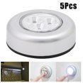thumbnail image 1 of Mistaha 5Pcs 3 LED Touching Push On/Off Night Light Bedroom Bedstand Cabinet Self-Stick On Click Operated Lights, 1 of 8