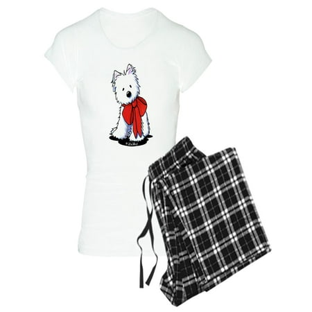 

CafePress - Red Ribbon Westie - Women s Light Pajamas