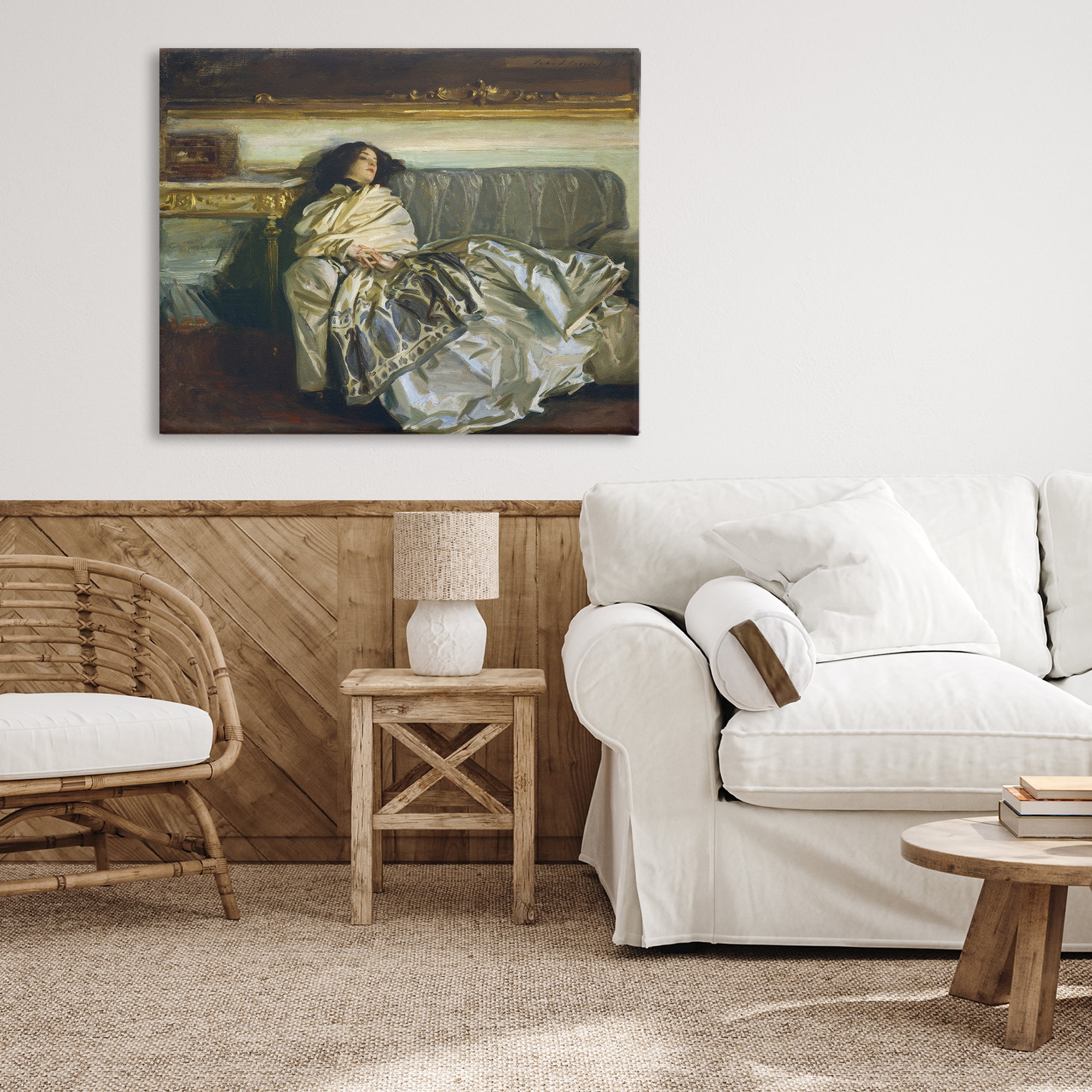 Stupell Industries Restful Woman Classic Canvas Wall Art, design by Lil' Rue