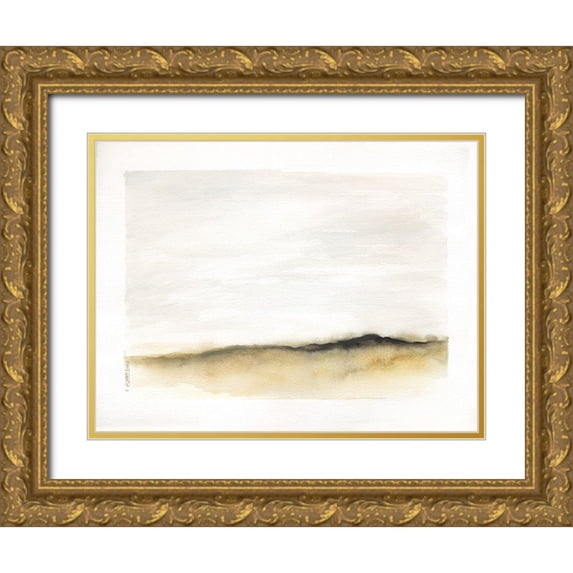 Shamp, Cindy 18x15 Gold Ornate Wood Framed with Double Matting Museum Art Print Titled - Mod Landscape V