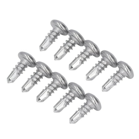 

Fyydes Screw 200Pcs Self Drilling Screw Stainless Steel Round Head M4.8x13 Fastener Accessory Set Kit Screw