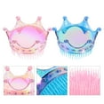 thumbnail image 2 of Shisuyan Detangle Hair Brush Crown Shape 2Set For Children Everyday Use, 2 of 8